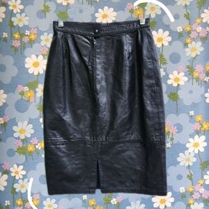 GENUINE LEATHER SKIRT